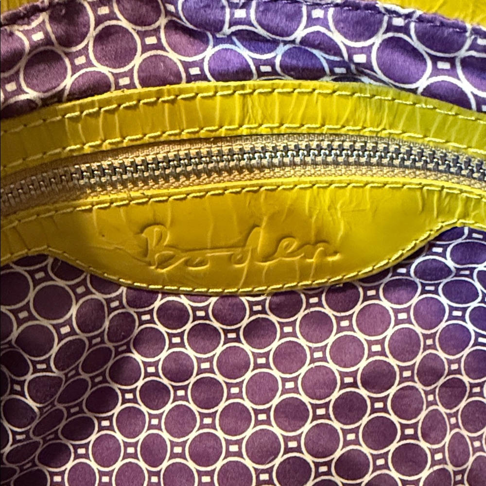 Boden Yellow Leather Shoulder Bag - Picture 9 of 11